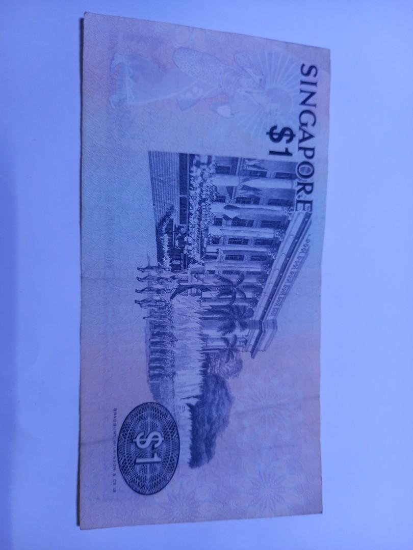 Singapore $1 note, Hobbies & Toys, Memorabilia & Collectibles, Vintage ...