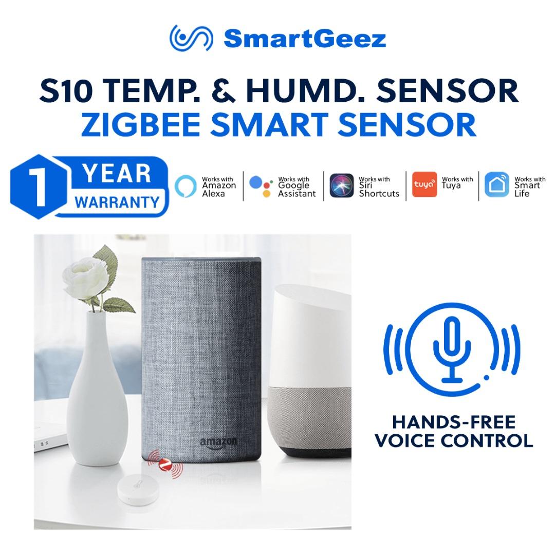 Tuya ZigBee Temperature and Humidity Sensor compatible with Alexa Google