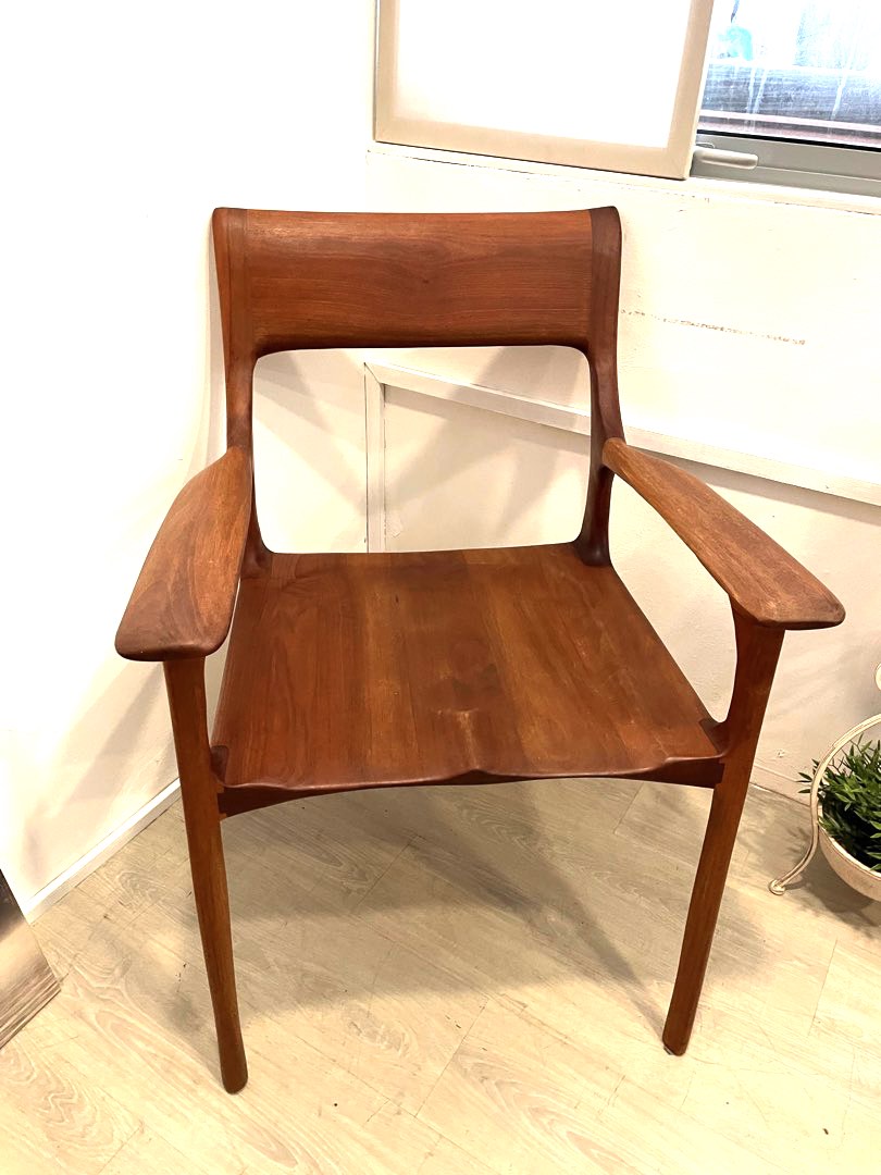 Solid wood Accent chair, Furniture & Home Living, Furniture, Chairs on Carousell