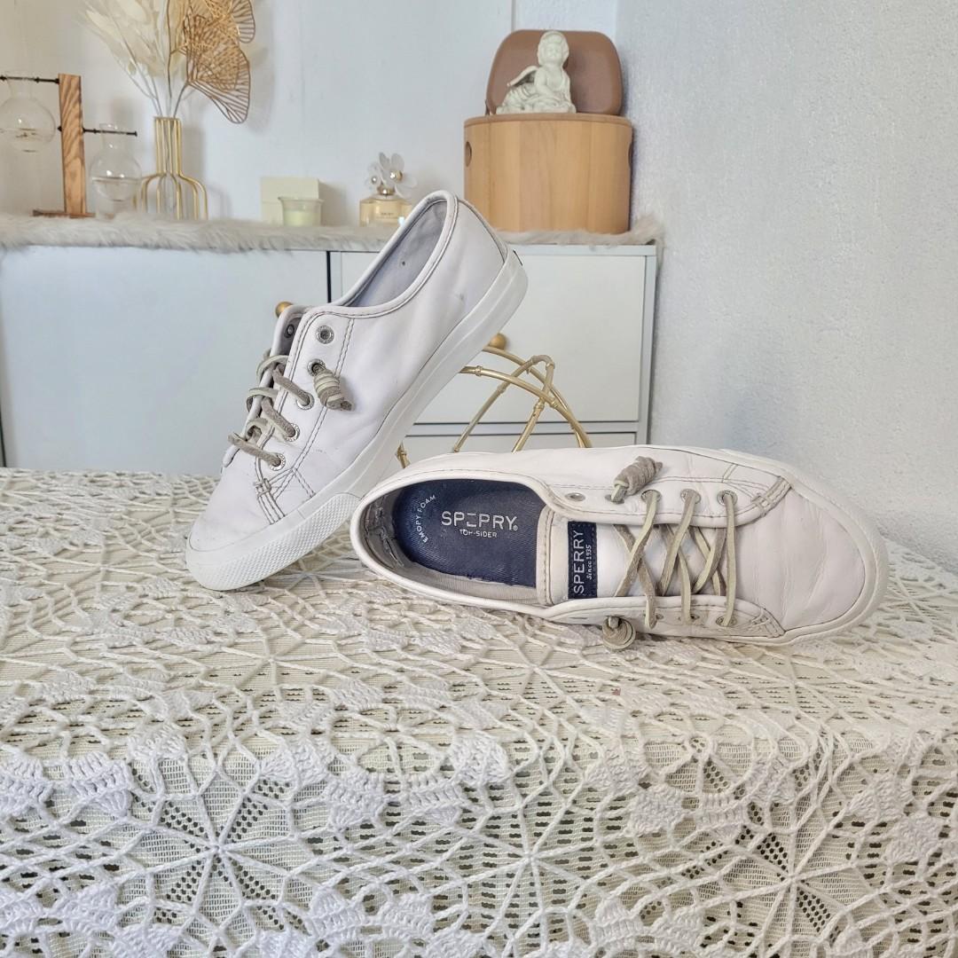 Sperry women's seacoast leather sneakers store