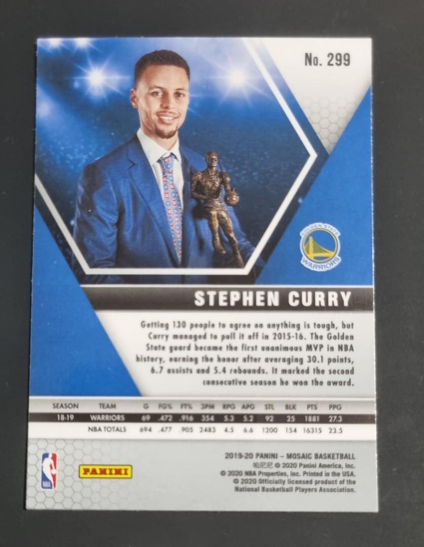 Stephen Curry Mosaic MVPs Card, Hobbies & Toys, Toys & Games on Carousell