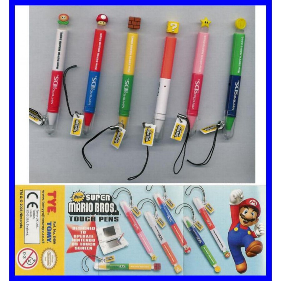 Super Mario Bros DS touch pens Tomy, Video Gaming, Gaming Accessories