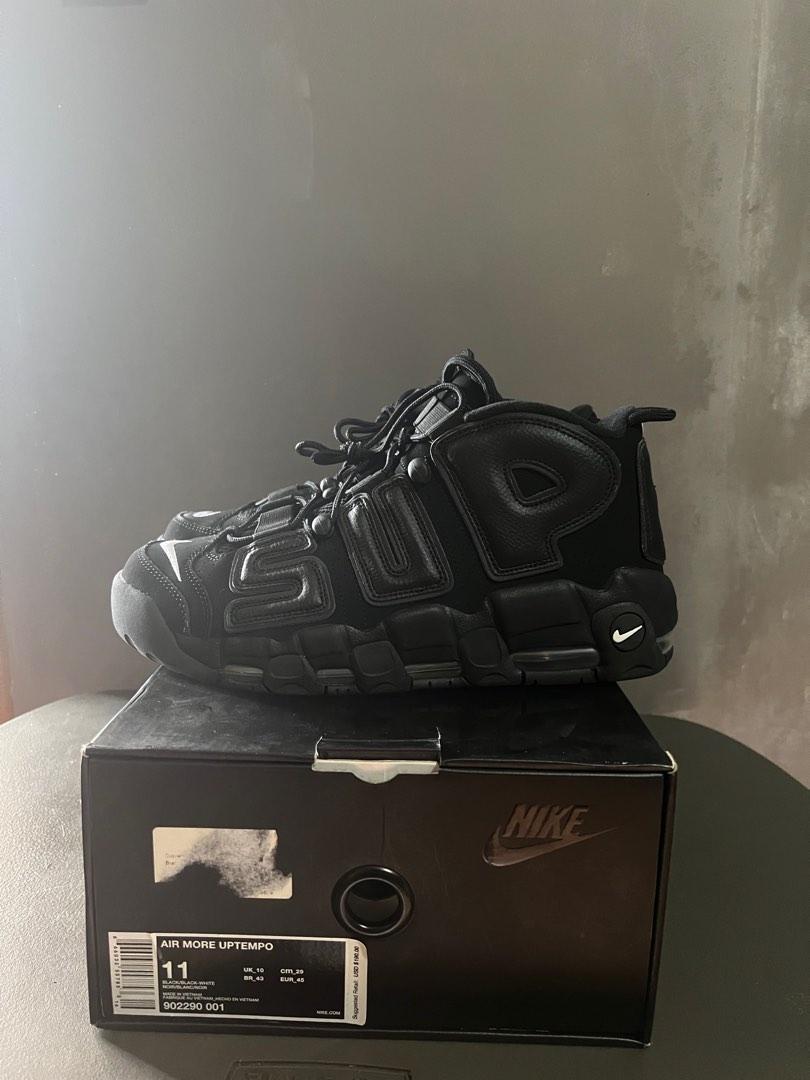 Supreme nike uptempo on sale black