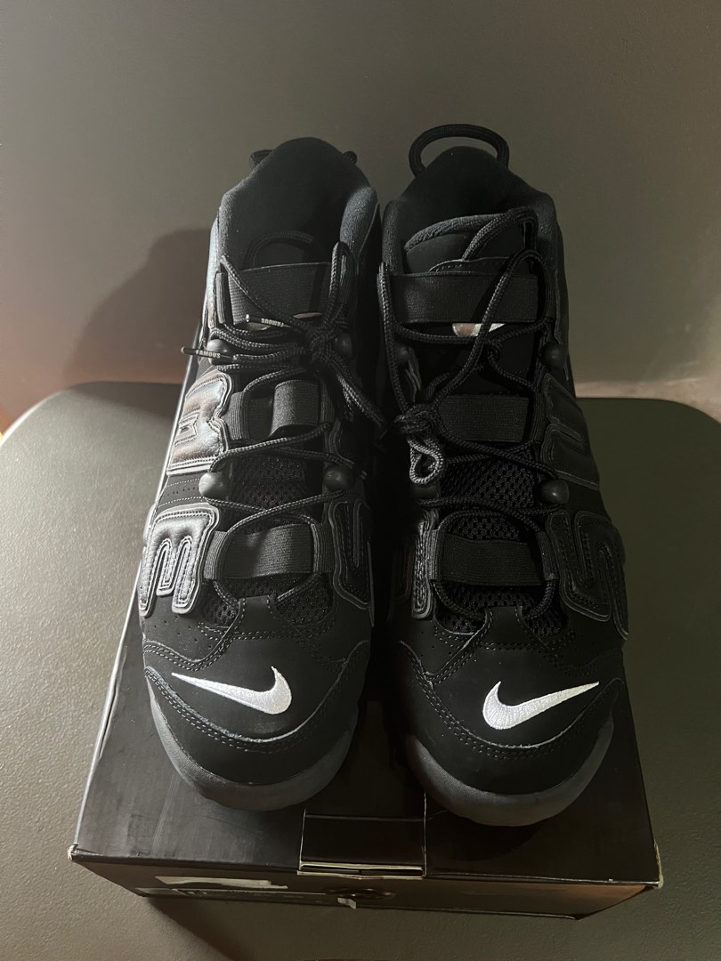 Supreme nike 2025 uptempo black