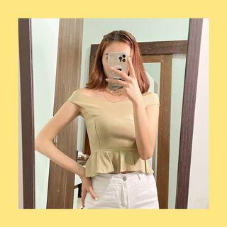 Taupe Crop Top (Lookboutiquestore)