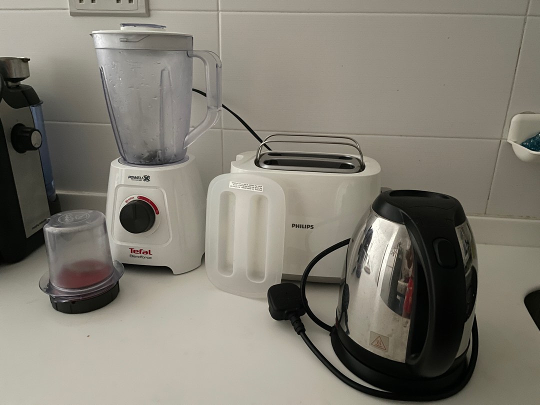 Tefal Blender, Tefal Food Steamer, Philips kettle and Philips Toaster