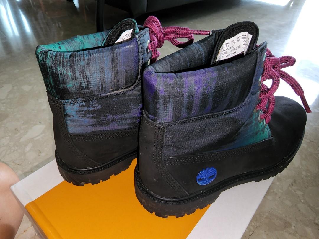 Girls black new arrivals timberlands