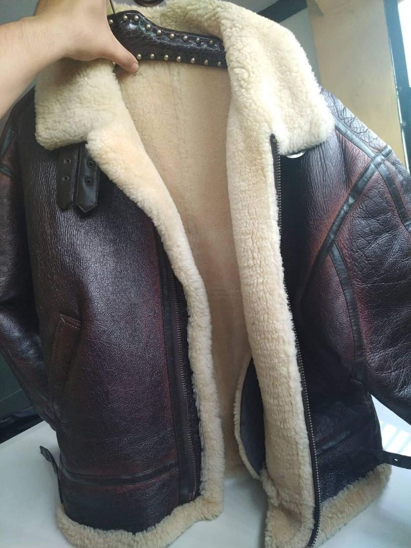 Type B3 shearling leather jacket no 