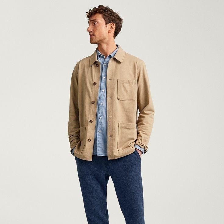 Jaket work washed jersey uniqlo clearance