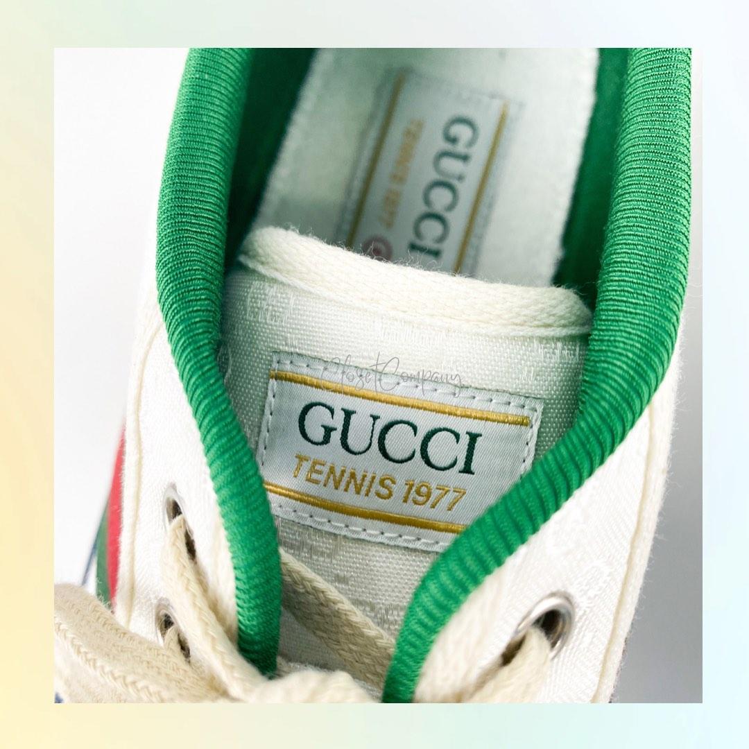 Used once Like New Condition Gucci Tennis 1977 Series White Sneakers for Men Size 6 US 26cm Luxury Sneakers Footwear on Carousell