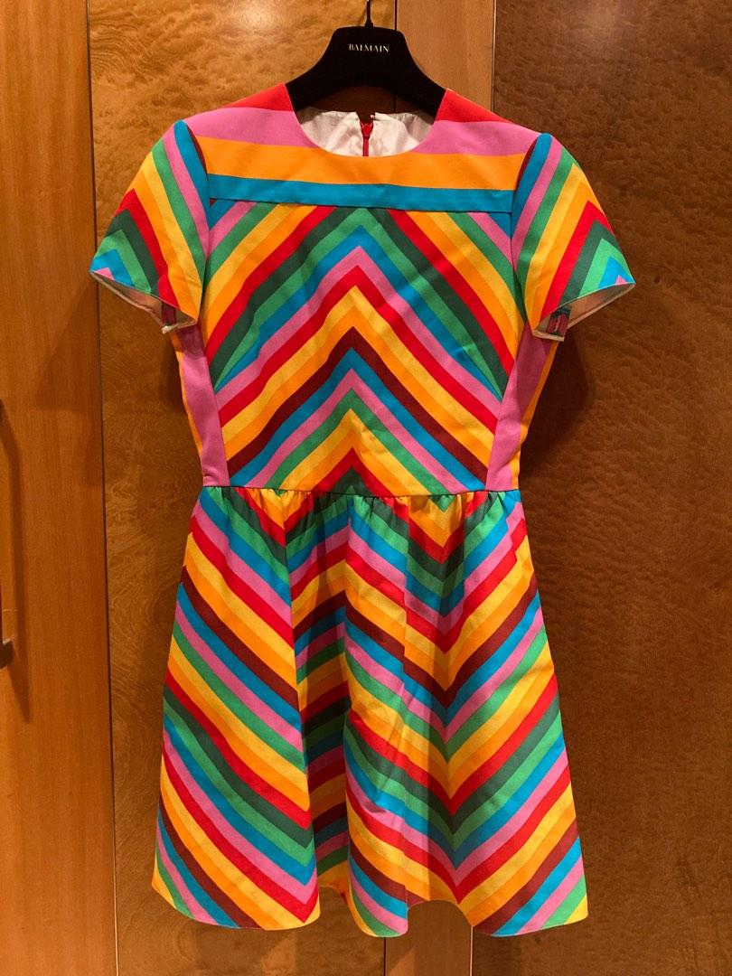 Valentino rainbow dress discount