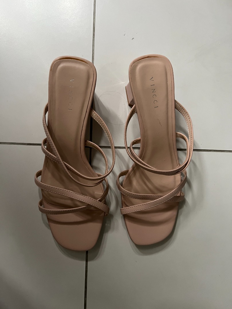 Vincci Party Shoes Heels Pastel pink strappy heels Women s