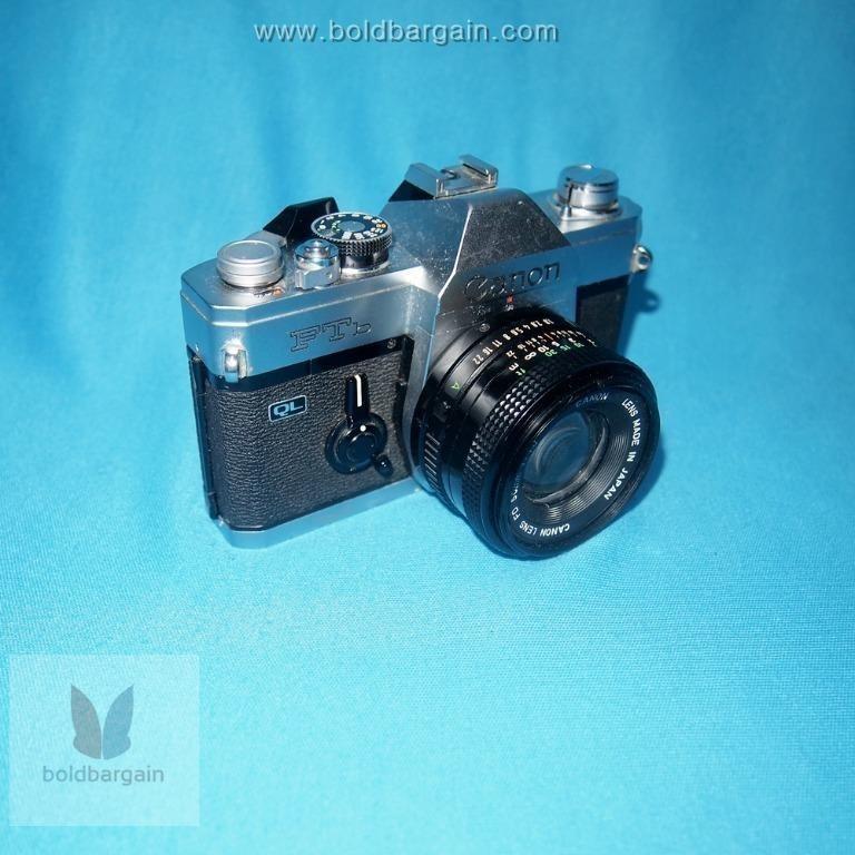 Vintage Canon Ftb Ql Slr 35mm Slr Film Camera Fd Lens Made In Japan Photography Cameras On Carousell