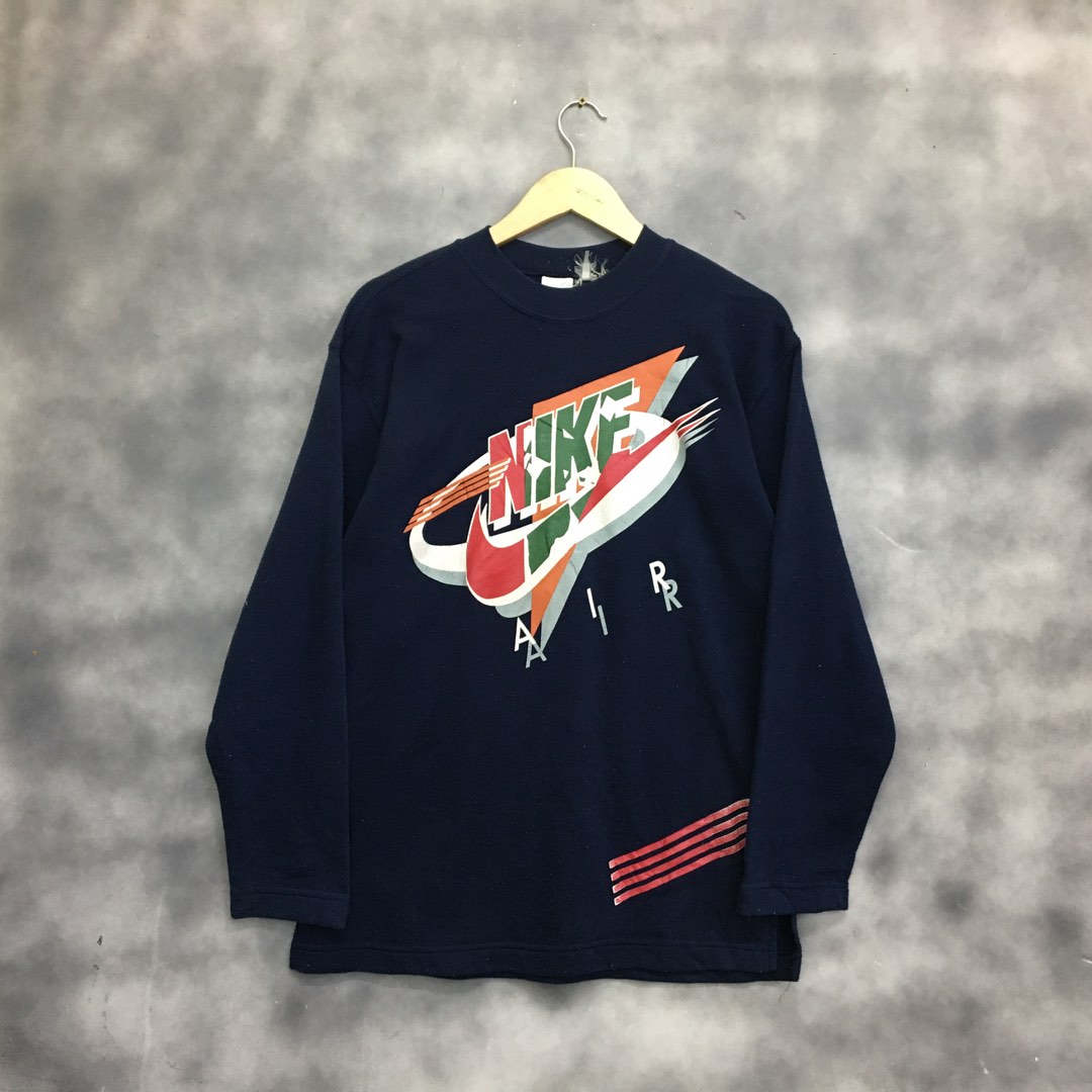 Vintage Nike Air Big Logo Sweatshirt Men s Fashion Tops Sets