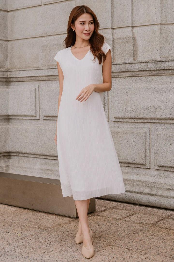 Pleated online midaxi dress