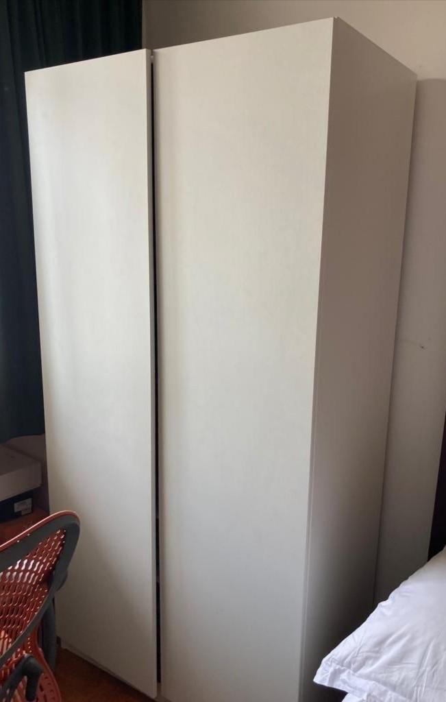 Wardrobe white ikea, Furniture & Home Living, Furniture, Shelves