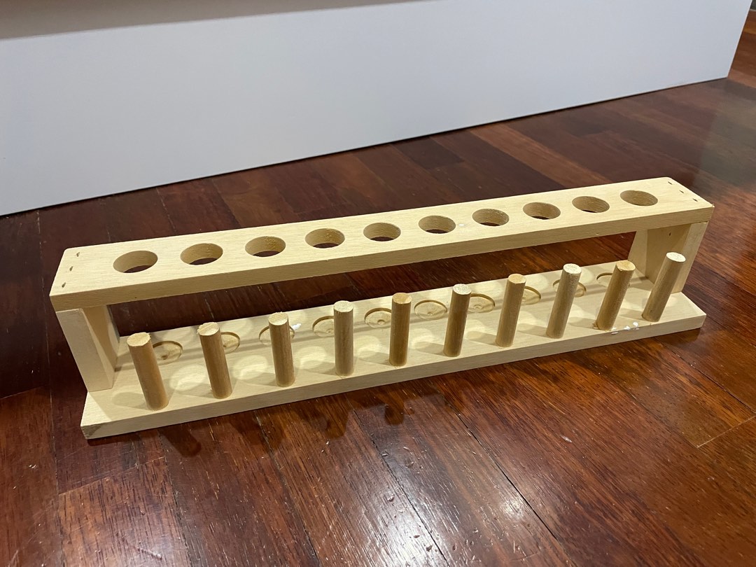 Wooden Test Tube Rack, Everything Else, Others on Carousell