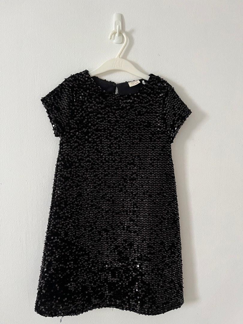 Zara girls black dress cheap