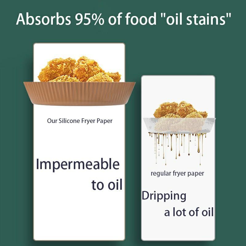 100pcs Airfryer paper disposable liner oil parchment paper, Furniture