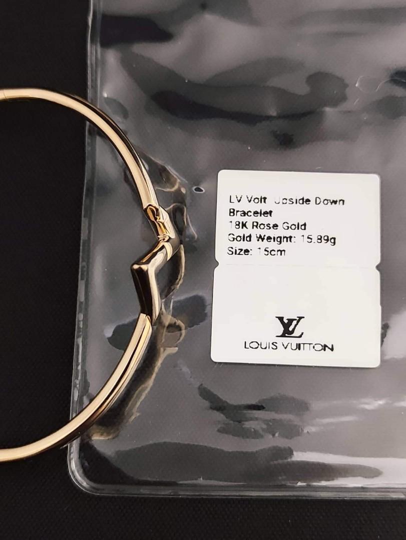 Louis Vuitton LV Volt Upside Down Bracelet 18K Pink Gold at