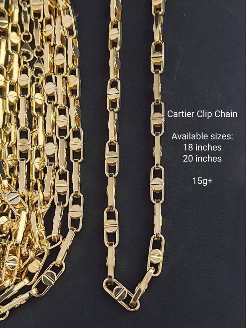 Paperclip necklace cartier clearance