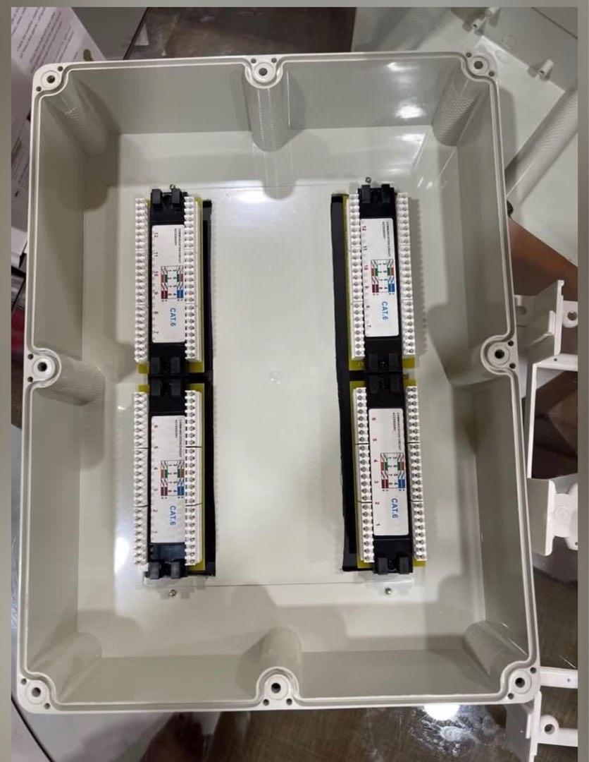 24 port Cat 6 network Patch Panel channel customised box negotiable, TV ...