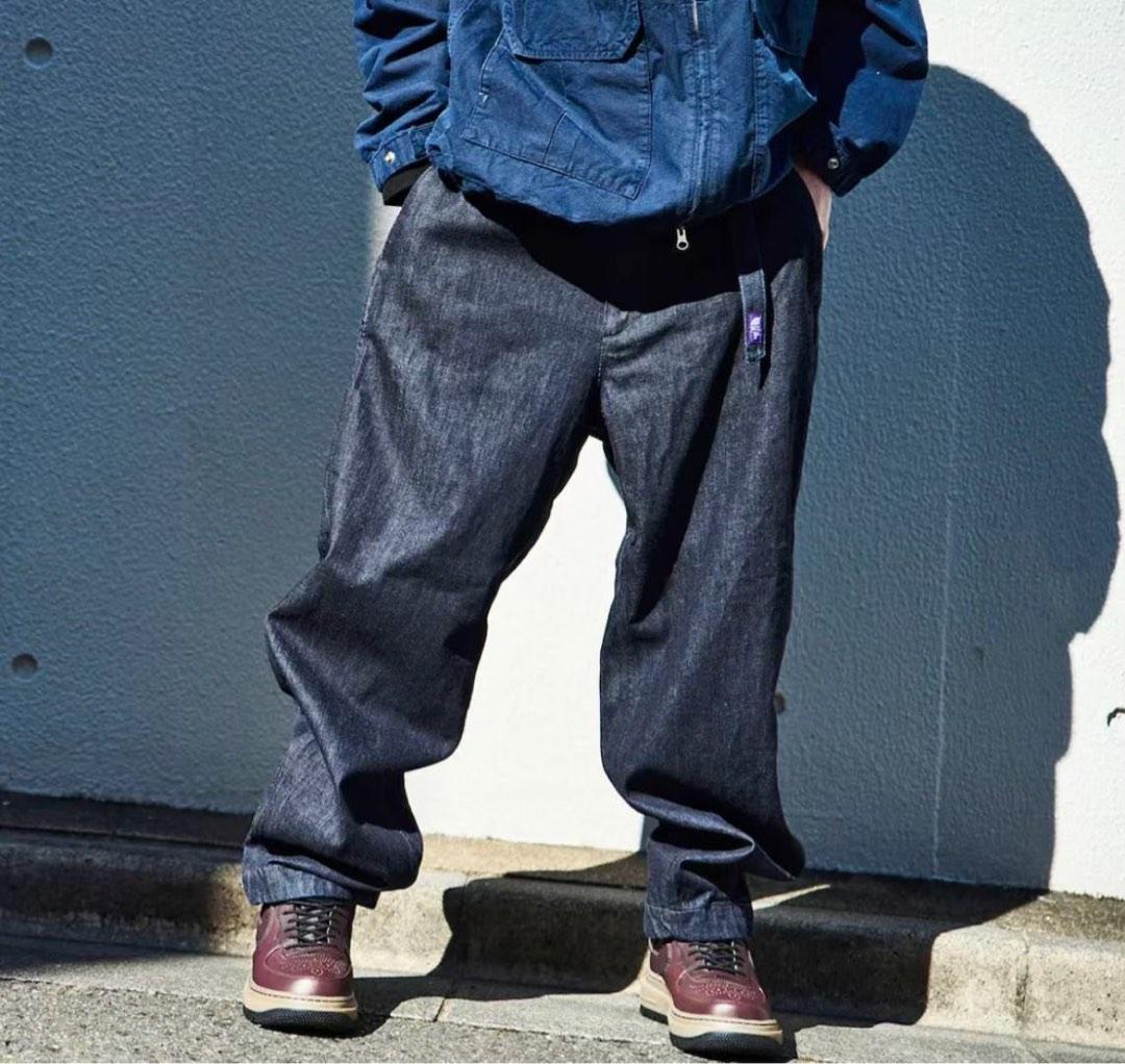日本預訂3色選the north face purple label denim wide tapered pants