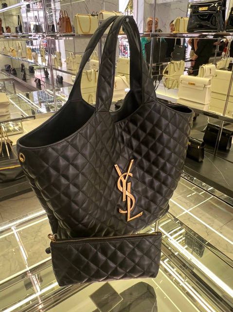 💯 AUTHENTIC YSL ICARE SHOPPING TOTE, Luxury, Bags & Wallets on Carousell