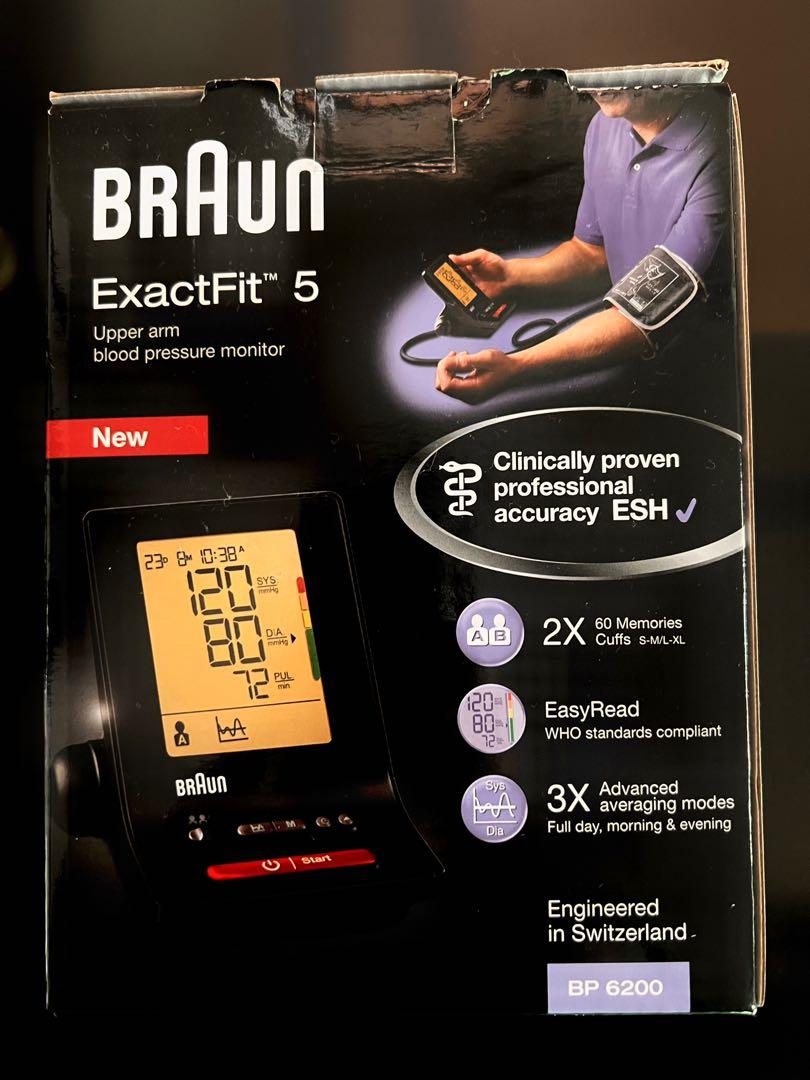 血壓計 Braun blood pressure monitor Exactfit5, 健康及營養食用品, 健康監測儀和體重秤