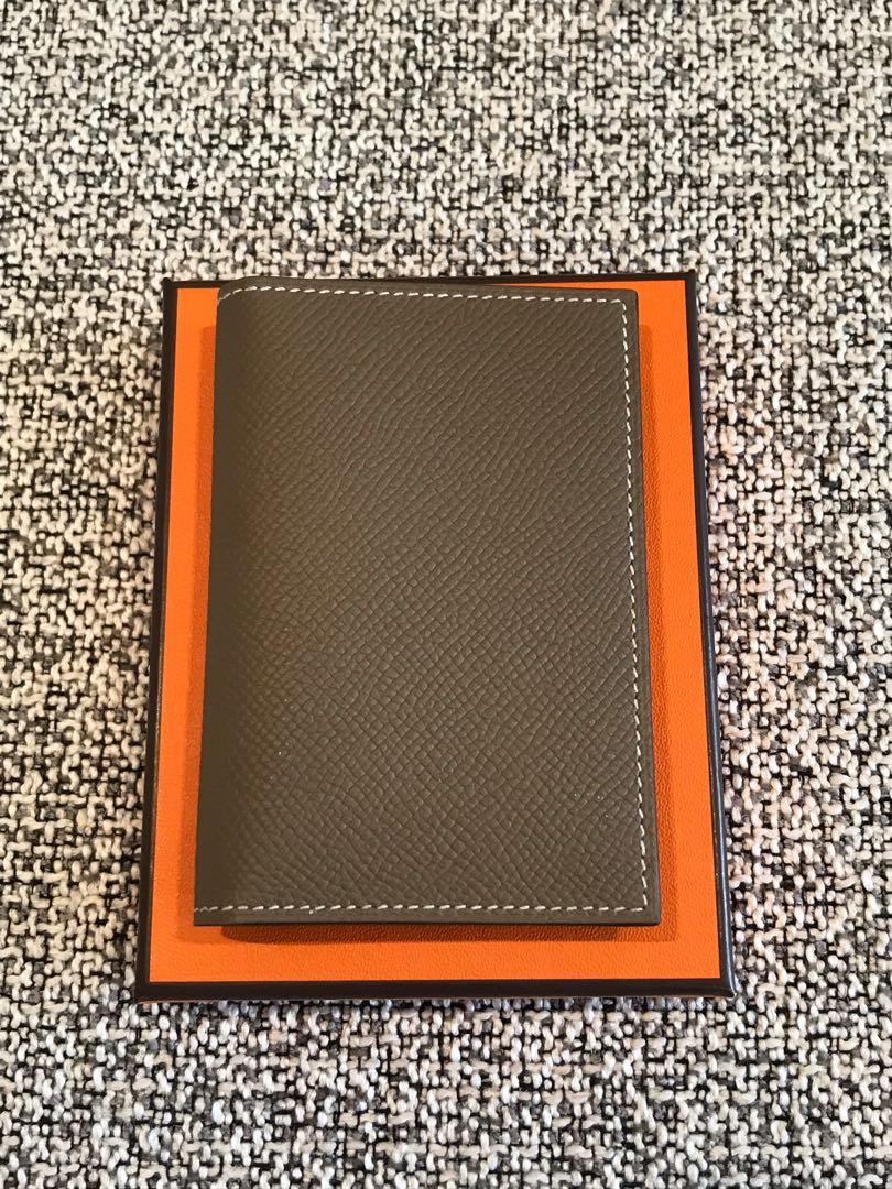 Hermes MC2 Euclide Card Holder Etoupe Stamp Y