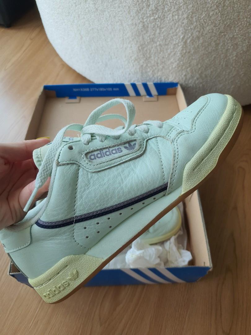 Adidas continental 8 mint green deals