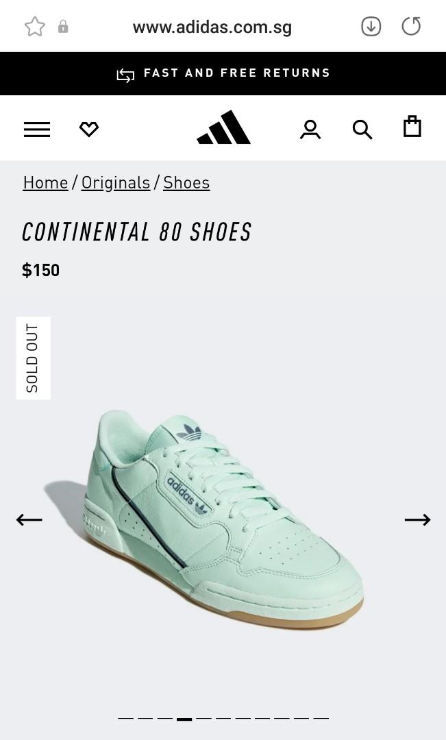 Adidas Continental 80 tennis Green sneakers cny shoe