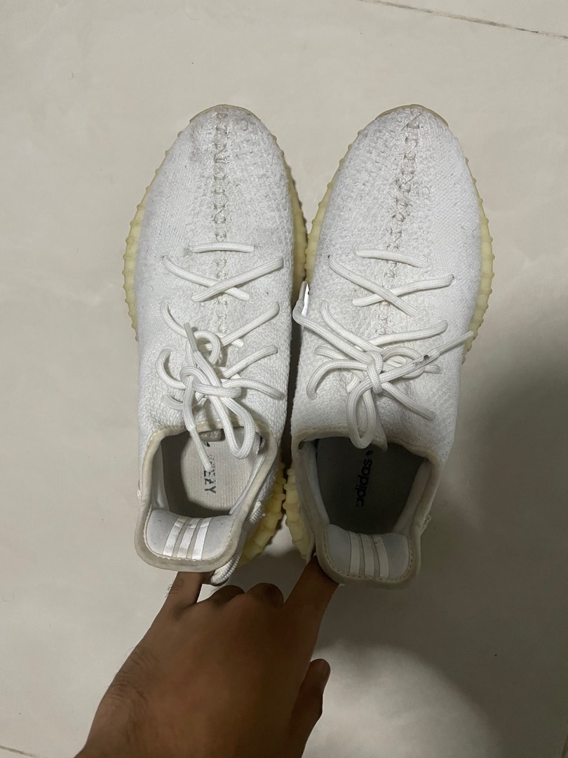 adidas YEEZY // OFF - WHITE “BOOST”, Men's Fashion, Footwear, Sneakers on  Carousell