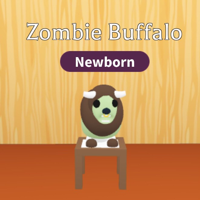Adopt me pets Zombie Buffalo (gcash only), Video Gaming, Video Games