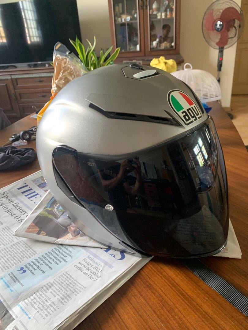 Agv K5 Jet, Motorcycles, Motorcycle Accessories on Carousell