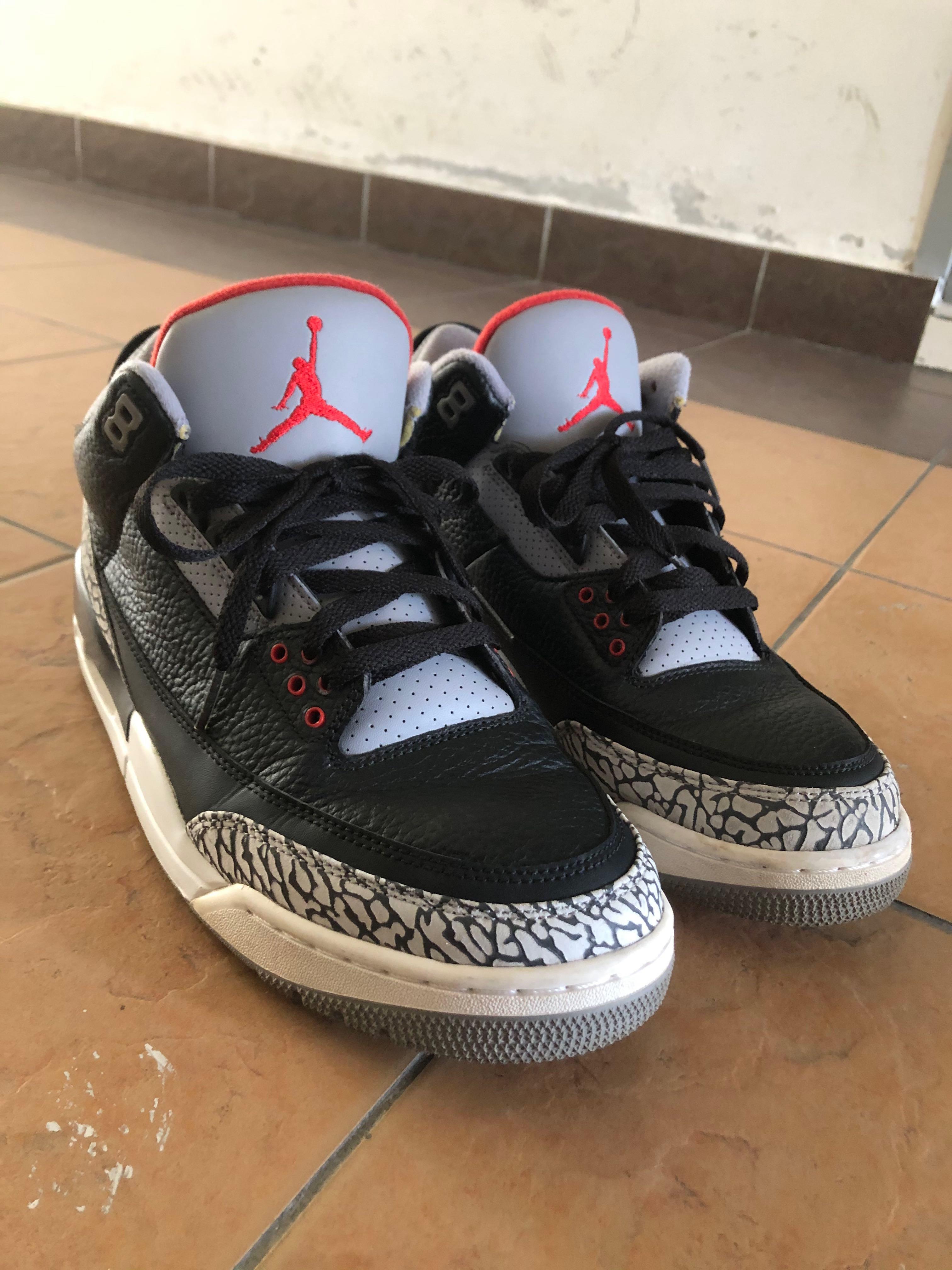 Air jordan 3 black cement 2018 Men s Fashion Footwear Sneakers