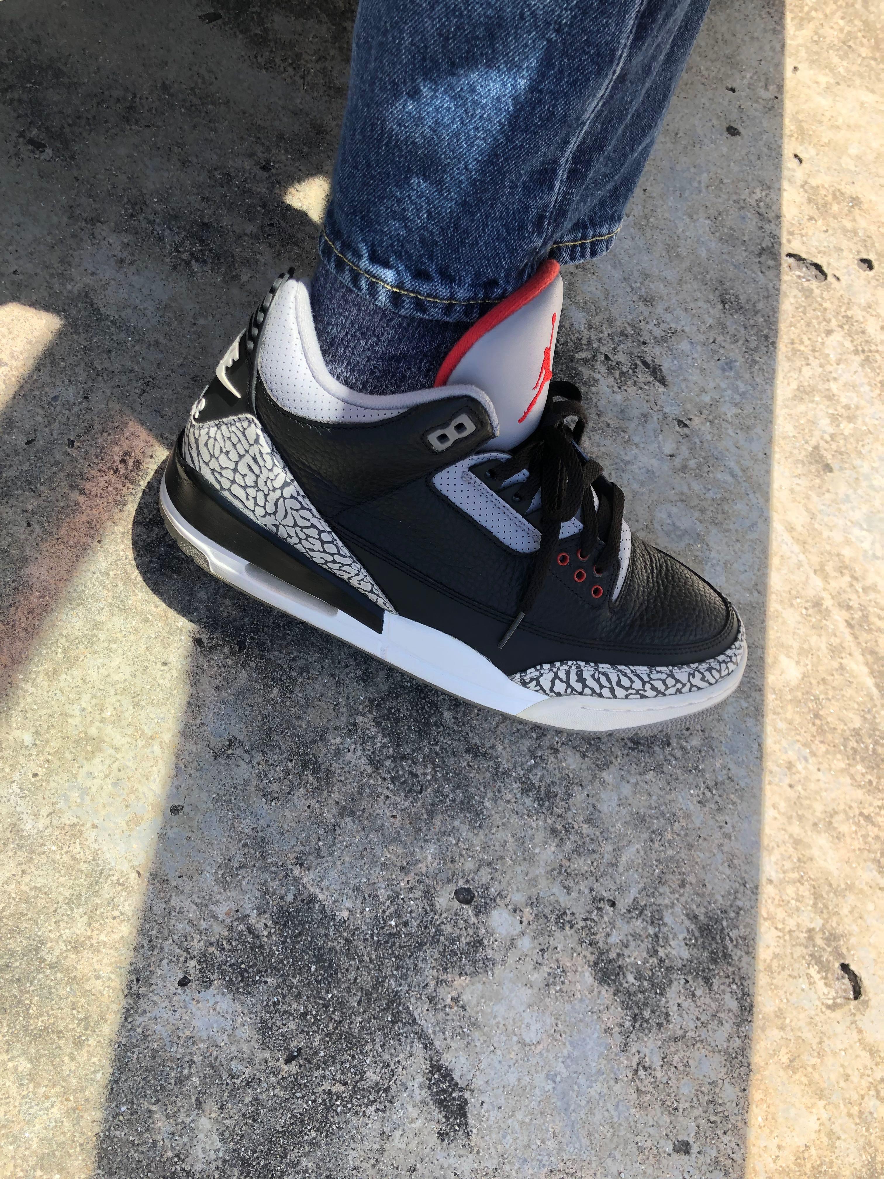 Air jordan 3 black cement 2018 Men s Fashion Footwear Sneakers