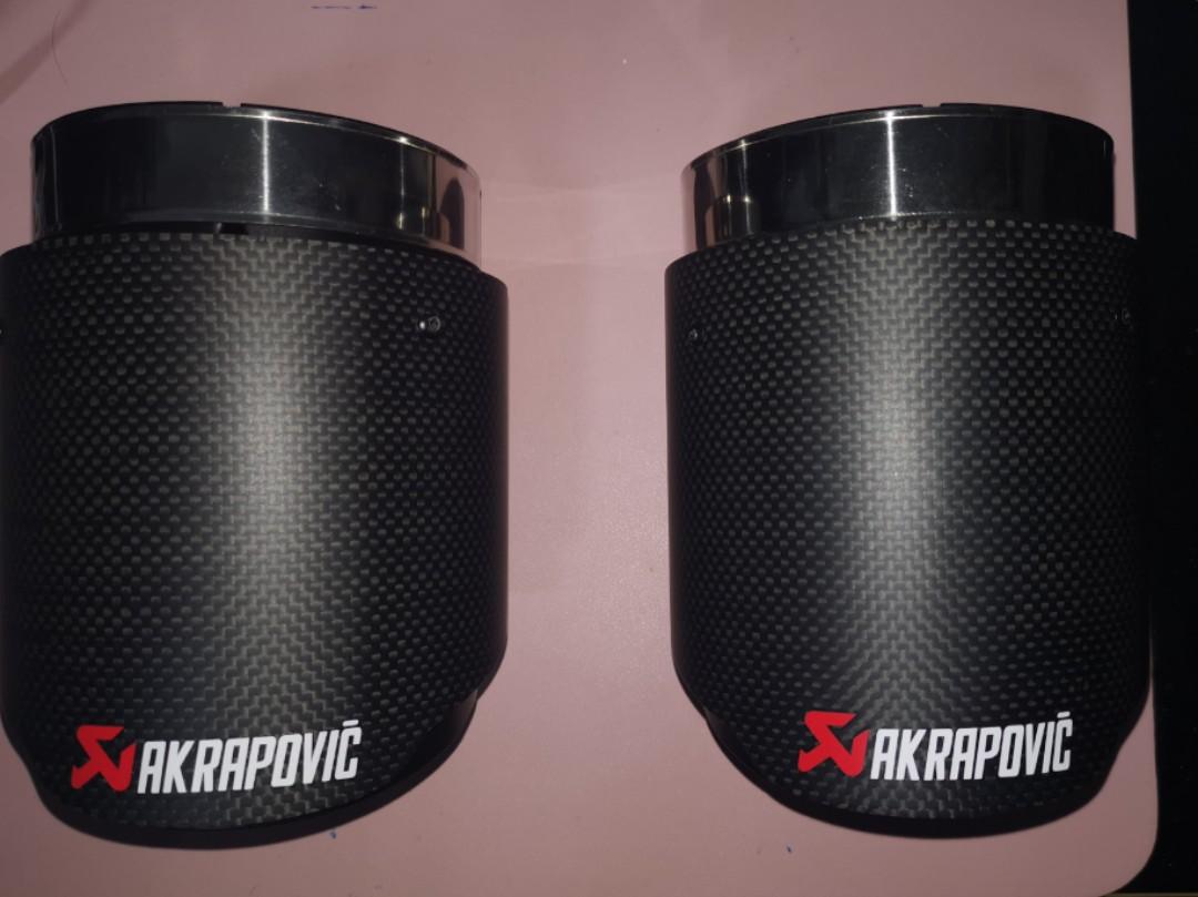 Akrapovic exhaust tip., Car Accessories, Accessories on Carousell