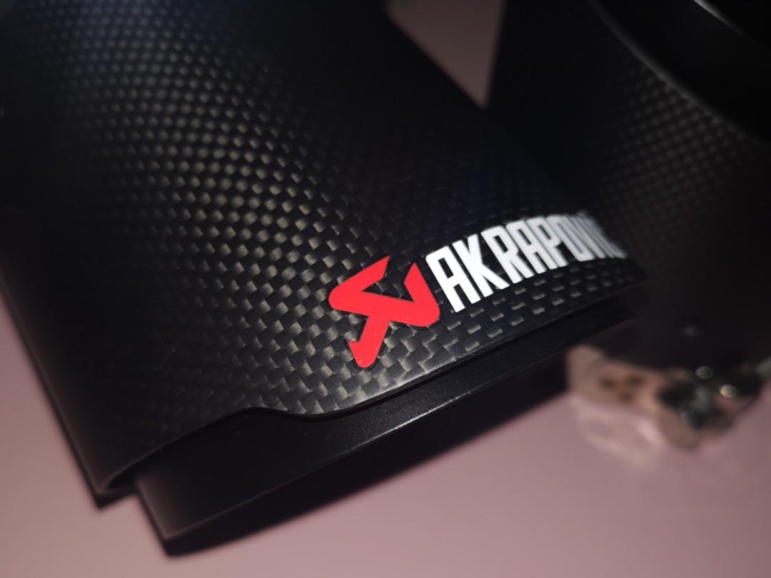 Akrapovic exhaust tip., Car Accessories, Accessories on Carousell