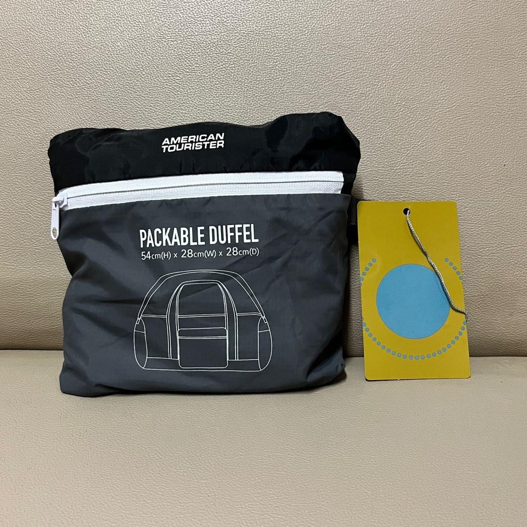 American Tourister Packable Duffel Bag (Grey), Men's Fashion, Bags