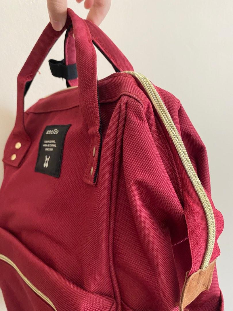 Anello Backpack in Maroon, Women's Fashion, Bags & Wallets, Backpacks