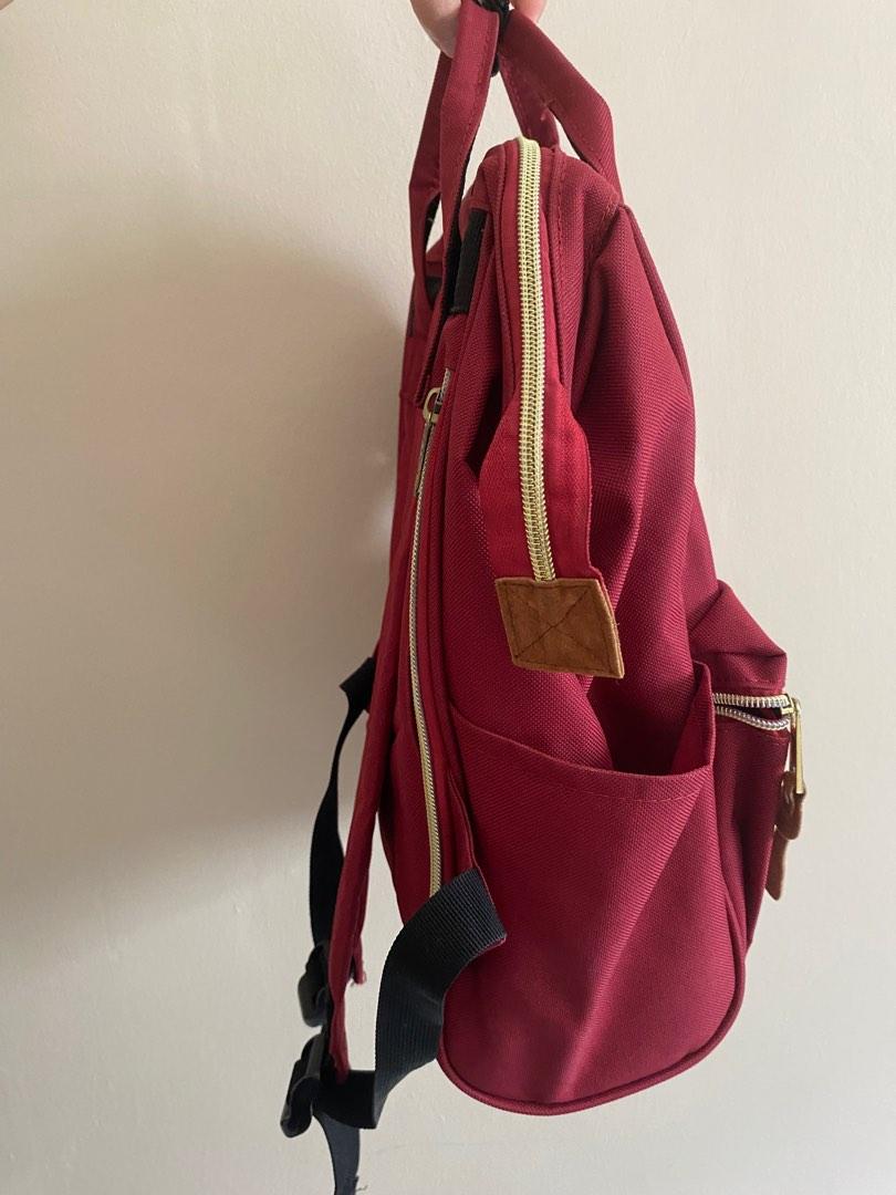 Anello Backpack in Maroon, Women's Fashion, Bags & Wallets, Backpacks