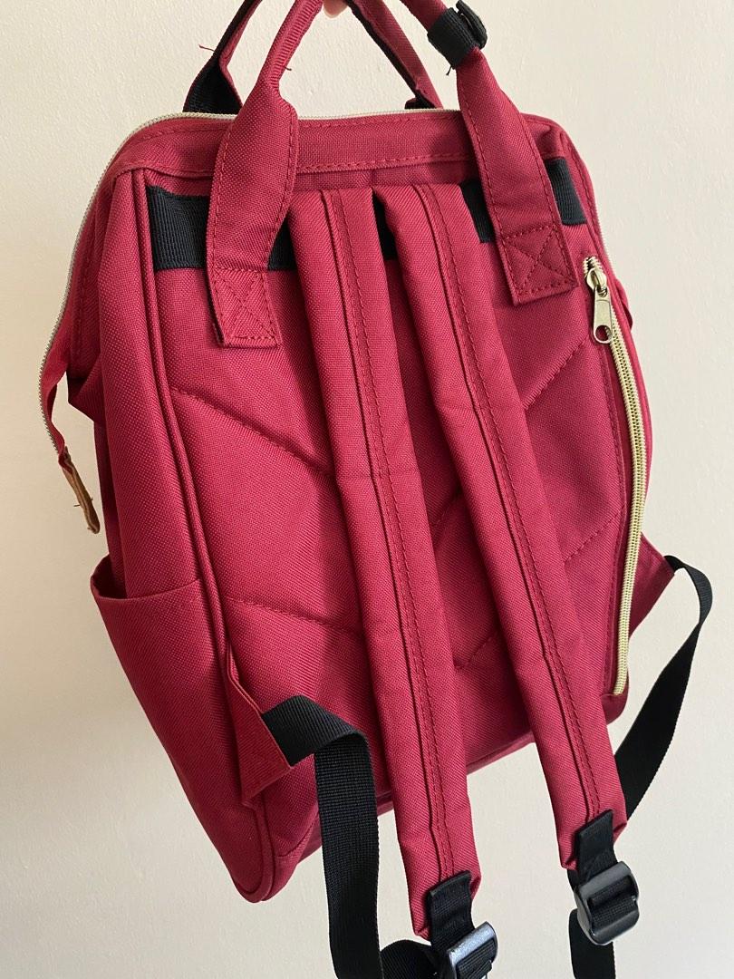 Anello Backpack in Maroon, Women's Fashion, Bags & Wallets, Backpacks