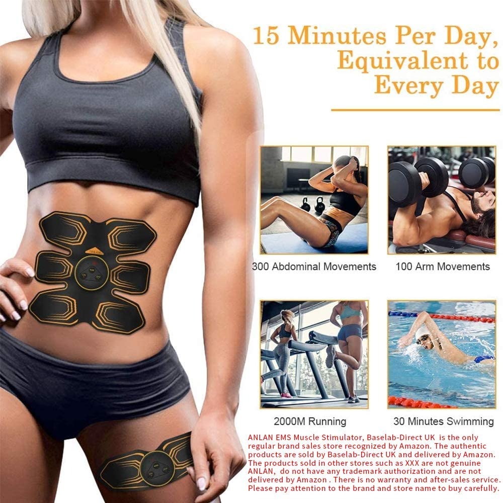 MarCoolTrip MZ ABS Stimulator,Ab Machine,Abdominal Toning Belt Workout  Portable Ab Stimulator Home Office Fitness Workout Equipment for Abdomen