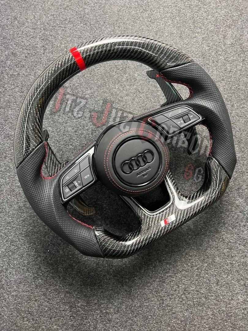 Audi A3 / S3 / RS3 Carbon Fibre Custom Steering Wheel (8P / 2006 - 2013 Models)