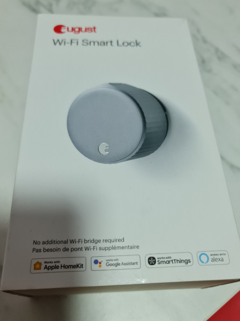 August Wi-FI Smart Lock (Newest Model 4th Gen NO need Wifi bridge) Alexa,  Google Assistant, HomeKit, SmartThings and Airbnb Compatible Available in  Silver and Black, Furniture  Home Living,