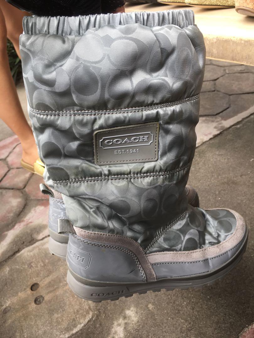 Authentic coach boots, Women's Fashion 