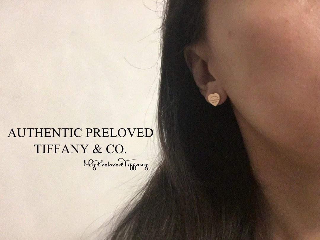 Mini heart deals tiffany earrings