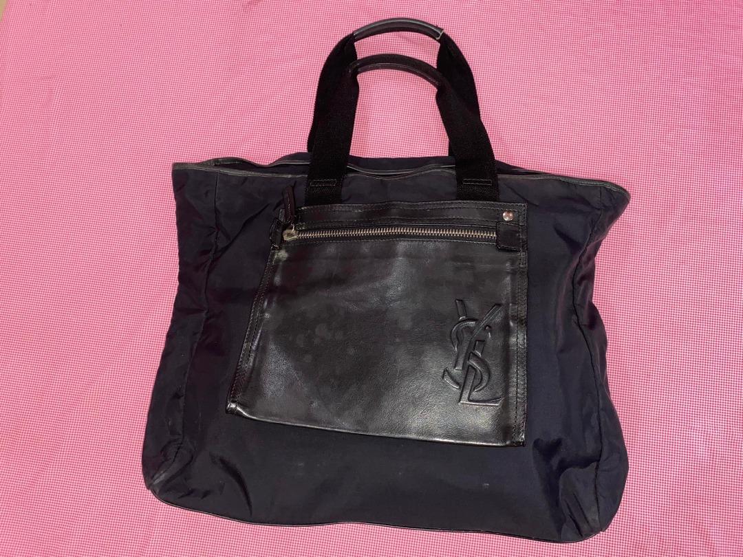Authentic YSL Nylon and Leather Bag (Category: Luxury Bags & Wallets) located in Rizal. Submitted by SummerPeaCloset (Listing ID 1181238937, Image 1). Description: Authentic YSL Nylon and Leather Bag Rank 8/10 Bag only .