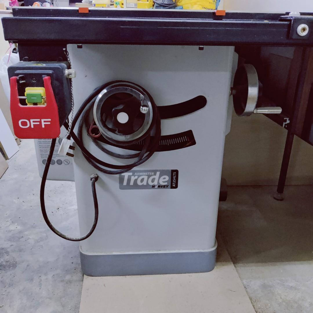 Axminster Trade Table Saw AT254LTS, Furniture & Home Living, Home Improvement & Organisation